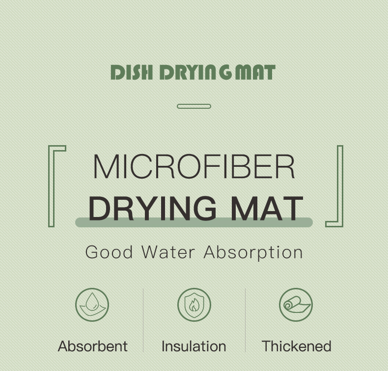 microfiber dish dry mat