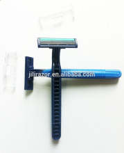 new rubber handle two blade disposable razor