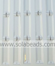 Holiday Decoration 6*23*75MM Acrylic Ring Beaded Trim