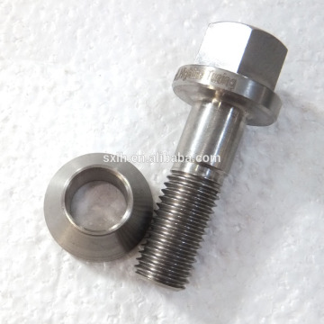 High precision M12 titanium lug bolt and nut for Prosche