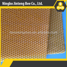 Pure beeswax comb foundation sheet with wired