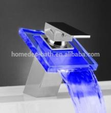modern 3 Color bathroom color changed led faucet lights