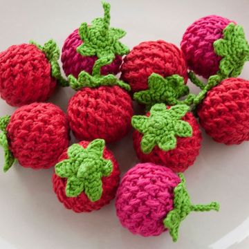 Nouveau design coloré mini crochet tricoté jouet