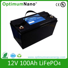 Bateria de íon de lítio Optimumnano 12V 24V 36V 48V 100ah
