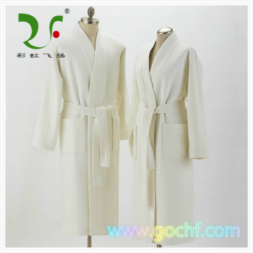 100% cotton waffle pique bathrobe dressing gown