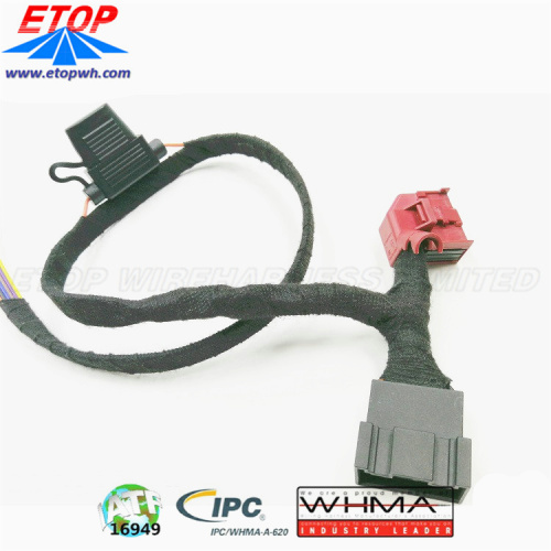 J1962 16PIN OBD Red Wire Harness for Truck