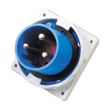 High-quality IP67 Waterproof 3-pin, 63A, 230V AC Industrial Panel-mounted Plugs