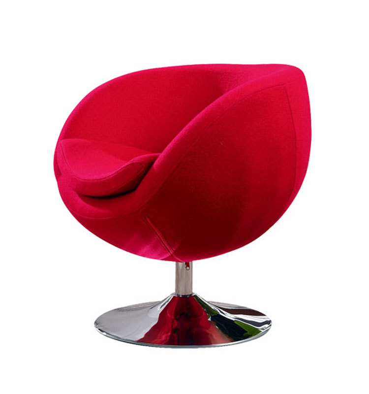 Modern Design High Quality Chairse Swivel Red Lounge Chair