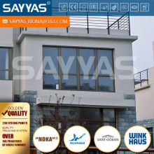 wood aluminum window used for construction