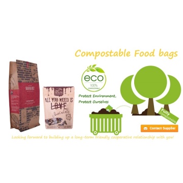 bolsa de bloqueo con cremallera biodegradable