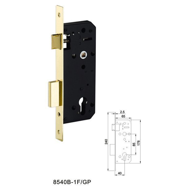 Security Door Stainless Steel Lockbody Anti-theft Door Lock Body General Double Live Electronic Door Lock-body