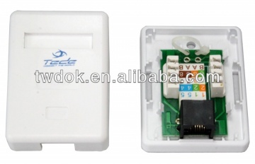 rj45 modular surface cat5e wall mounting box