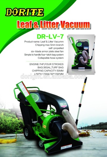 7HP leaf blower vacuum and leaf chipper vacuum