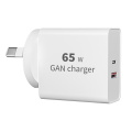 C + A 65W Gan Charger pour l&#39;ordinateur portable Type-C MacBook