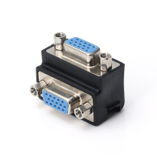FARSINCE 90 Degree VGA Female Panel Mount Coupler Adapter