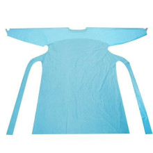 disposable adult blue color cpe aprons