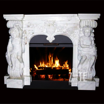 Western Style Classic Design modern stone fireplaces surround