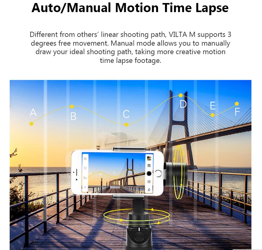 Vilta M 3 Axis handheld gimbal stabilizer VS Zhiyun Smooth 4/Feiyu vimble 2/ Osmo mobile 2