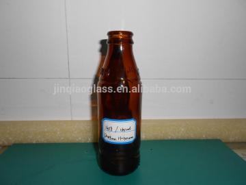160ml amber glass energy drink botte with crown cap