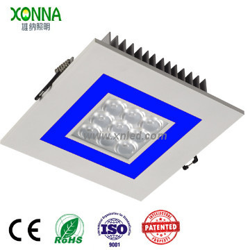 12W High Power Square Colorful LED Ceiling Light