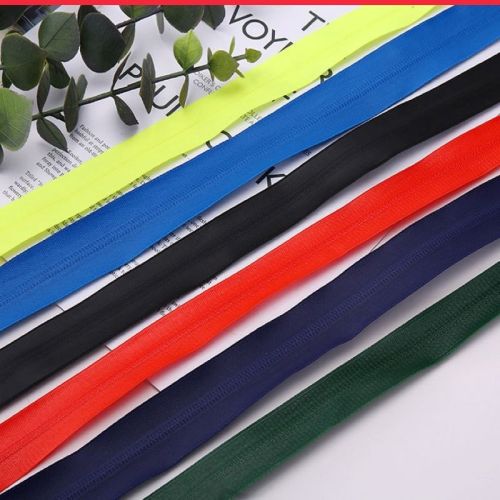 Various colour nylon separating zippers for sale