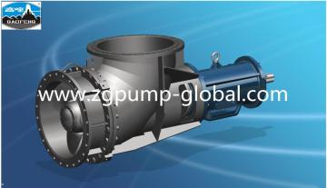 Horizontal chemical duplex axial flow pump