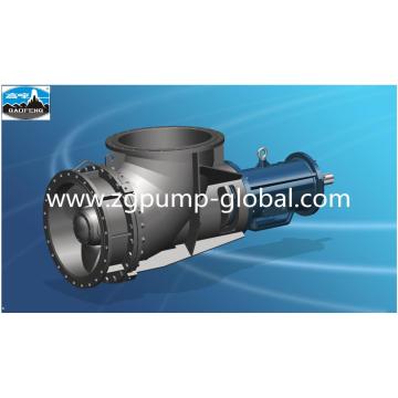 Horizontal chemical duplex axial flow pump