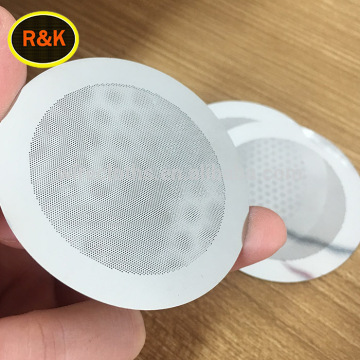 Design etched coffee filter stainless steel etching filter disc