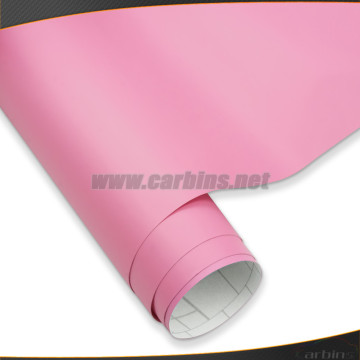 High Quality 1.52*30m Air Bubble Free Matte Pink Color Changing Stickers