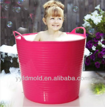 Durable and beautiful injection plastic basin mould for baby bathing (2014)