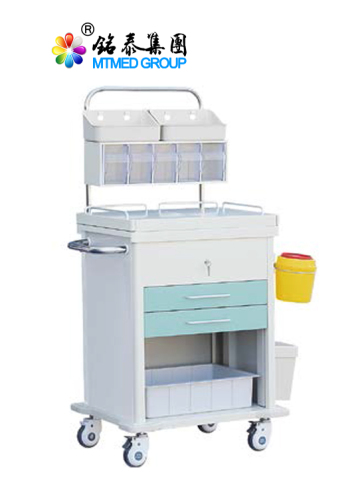 Anesthesia treatment cart with accessories