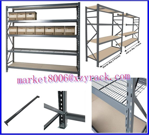 Medium duty bulk storage boltless shelf