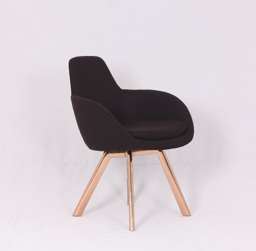 Perancang modern Tom Dixon High Scoop copper Chair