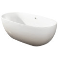 Kingston Brass Soaking Tub Acrylic Type Freestanding Solid Surface Soaking Bath Tub