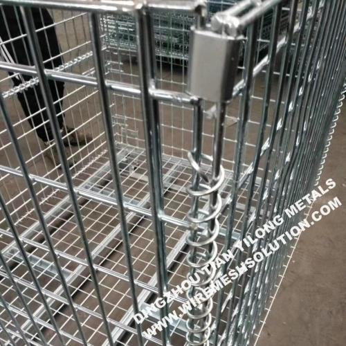 Gaiolas de armazenamento de metal galvanizado para serviços pesados