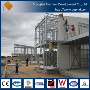 easy assembled Prefabricated steel 2 floor house