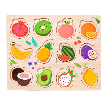 4-8 Pcs Solid Wood Jigsaw Puzzle Funny Intelligent Training Wooden Board Puzzle