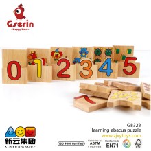 Wooden Domino Rallye learning abacus puzzle 2015 puzzle blocks
