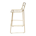 Gold wire bar chair480X480X1000MM Modern design coffee chair