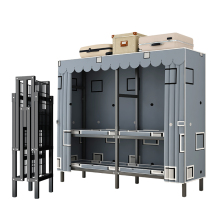 Factory Foldable Wardrobes for Home Clothes Storage Organizer - Metal Wardrobe