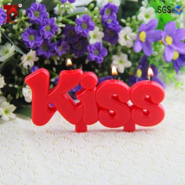 KISS shape candle
