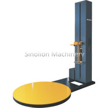 Friction pallet stretching wrapping machine