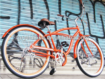 26 beach cruiser bicycle beach cruiser bike with CE,OEM ,CP YS color