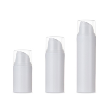 plastic pp white airless pump bottle