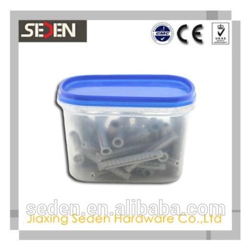 Plastic screw storage box for screw