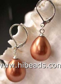 shell earring jewelry with pearl SPE0041