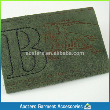 custom embossed leather labels for garments
