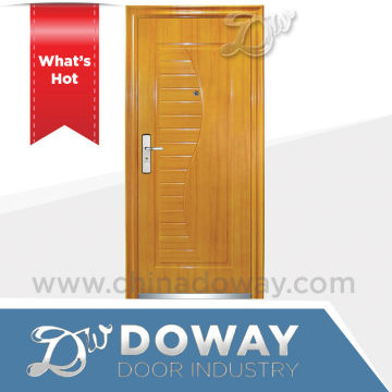 Cheap Powder Coating Exterior Security Steel Door