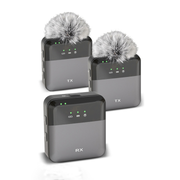 New Design Wireless Lavalier Microphone System for Video Creators