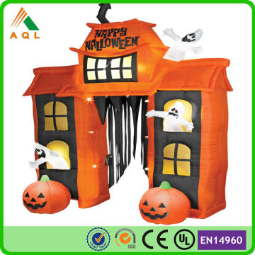 newest design hunted inflatable halloween house, lighted bounce house, halloween prodouct
